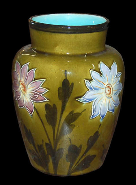 French Majolica Vase