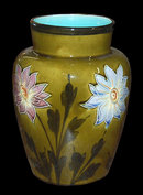 French Majolica Vase