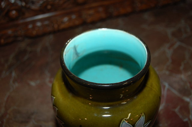 French Majolica Vase