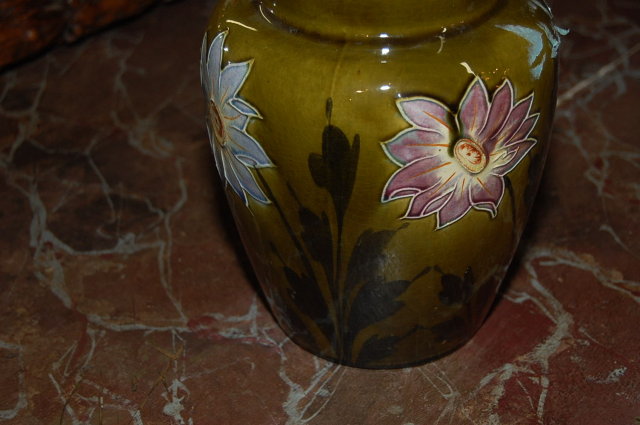 French Majolica Vase