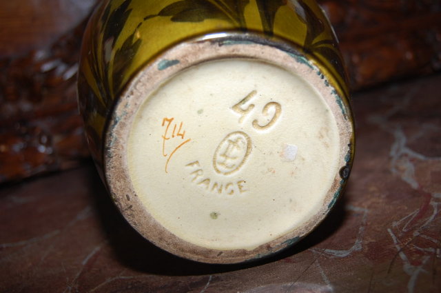 French Majolica Vase