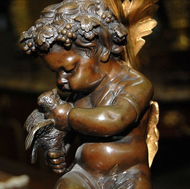 French Cherub Candelabra