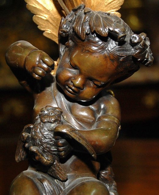 French Cherub Candelabra