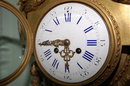 French Bronze Wall Clock