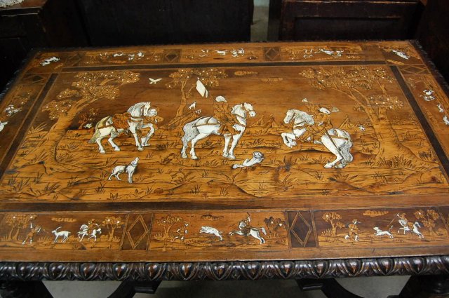 18th Century Italian Hunting Table