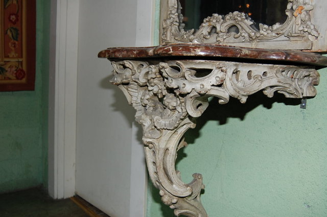 Narrow French Console Mirror Set