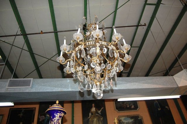 Large Pair Baccarat Crystal Chandeliers