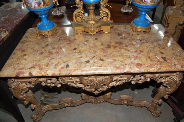 French Giltwood Console