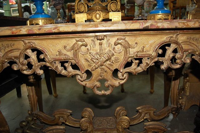 French Giltwood Console