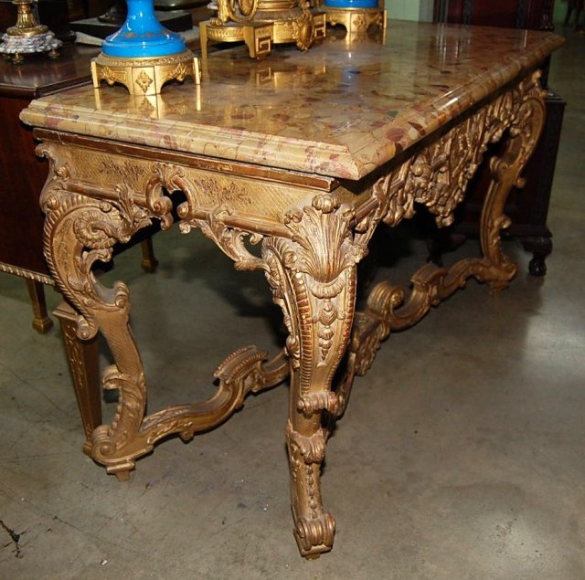 French Giltwood Console