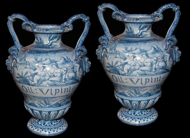 Italian Faience Vases