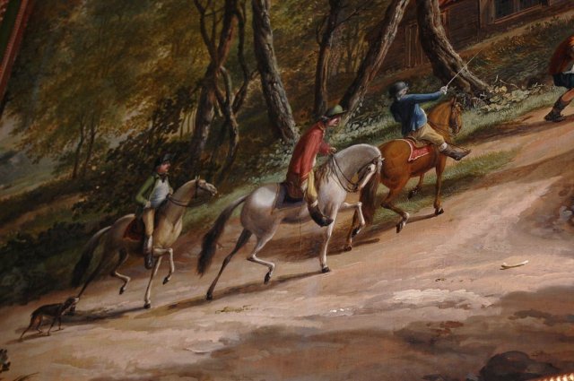 Large English Oil On Canvas