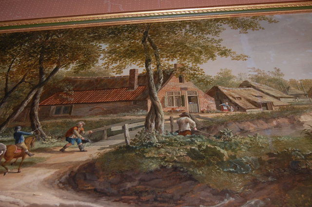 Large English Oil On Canvas