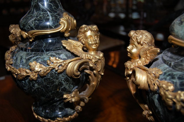 French Marble Cassolettes