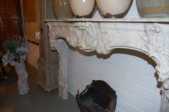 18th Century French Louis XV Marble Mantel