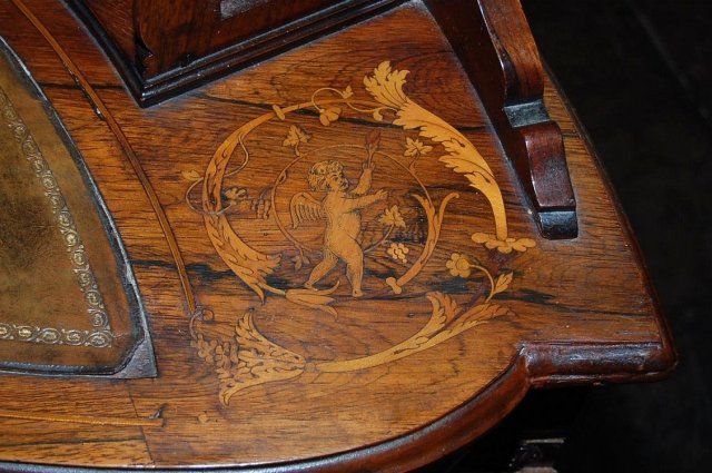 English Inlaid Vanity Desk
