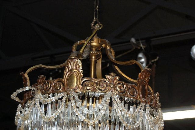French Crystal Waterfall Chandelier