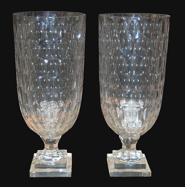 Pair of Crystal Vases