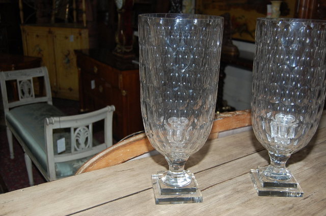 Pair of Crystal Vases