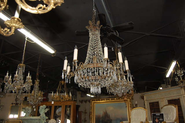 French Basket Chandelier