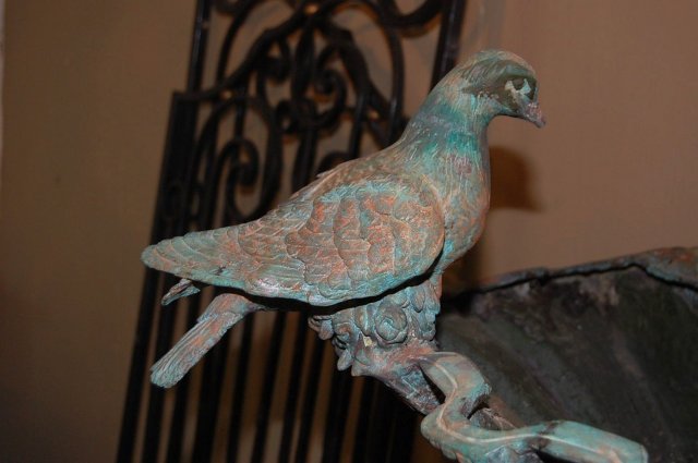 Patinated Bronze Lady Fountain