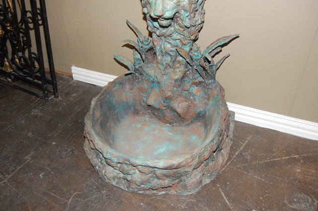 Patinated Bronze Lady Fountain