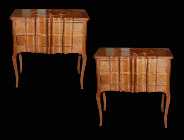 Pair of French Style Nightstands