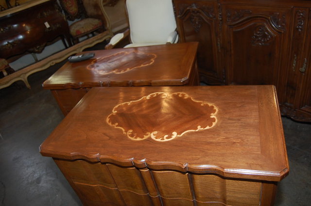 Pair of French Style Nightstands
