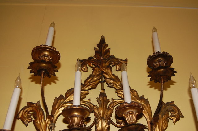 20th Century Tole & Metal Sconce
