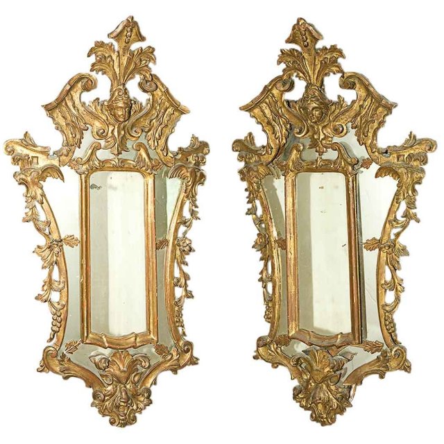 Pair 18th Century Italian Mirrors