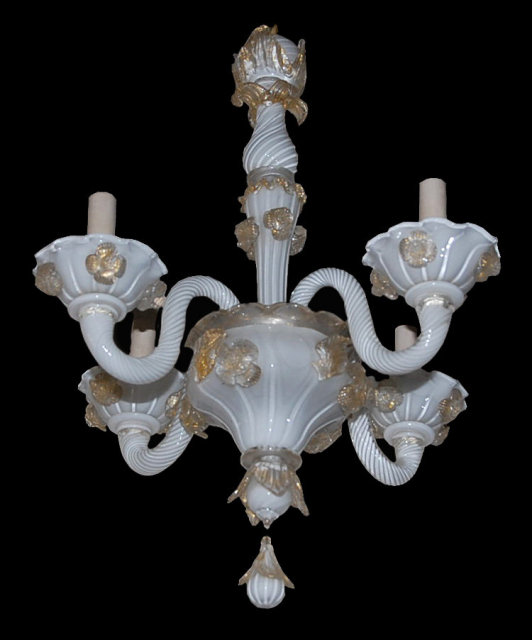 Petite Venetian Glass Chandelier