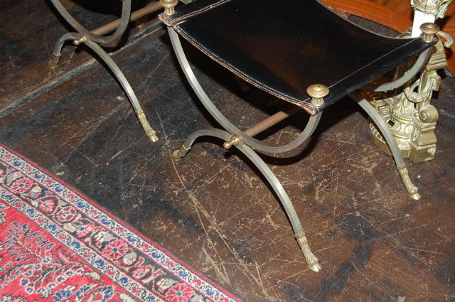 Pair of Tuscan Savonarola Benches
