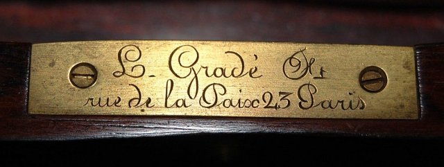 L. Grade French Marquetry Side Table