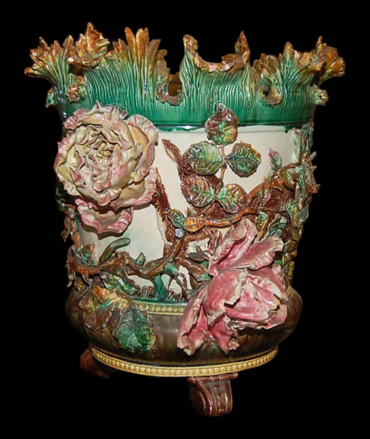 Exquisite French Majolica Planter
