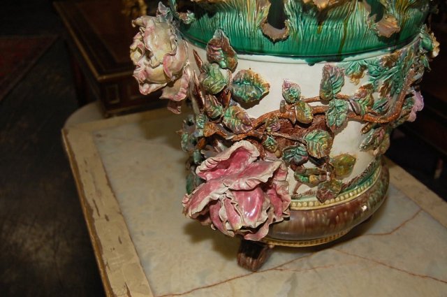 Exquisite French Majolica Planter