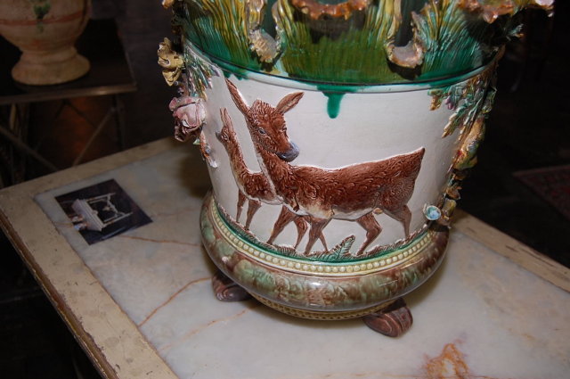 Exquisite French Majolica Planter