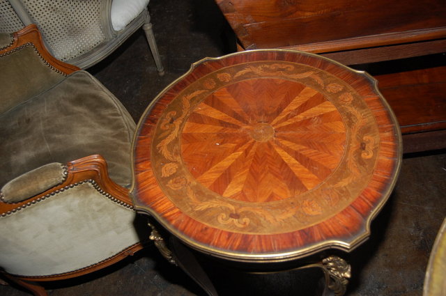 French Inlaid Side Table