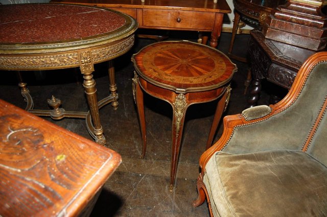 French Inlaid Side Table