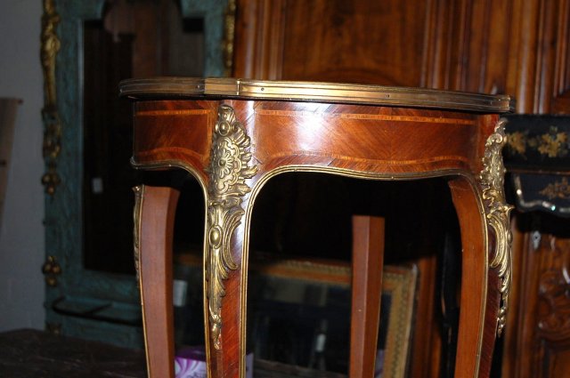 French Inlaid Side Table