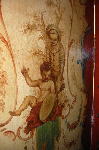 19th Century French Painted Screen