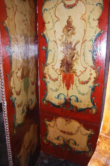 19th Century French Painted Screen