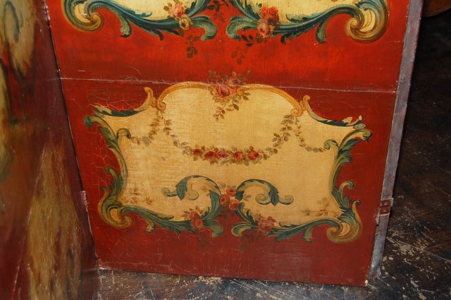 19th Century French Painted Screen