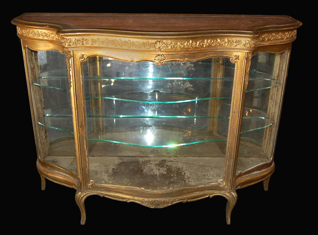 French Giltwood Vitrine