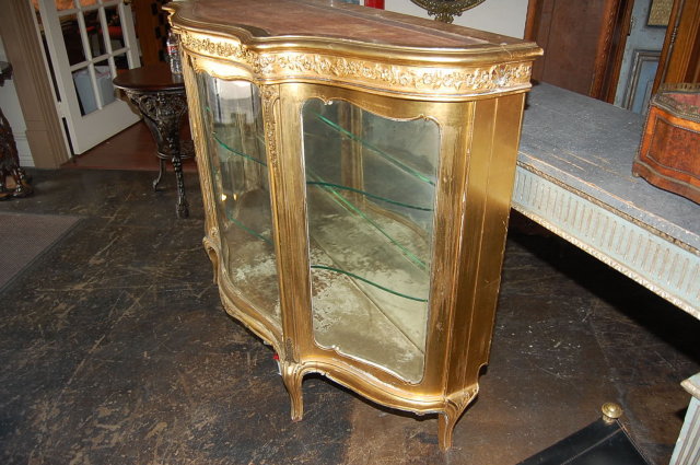 French Giltwood Vitrine