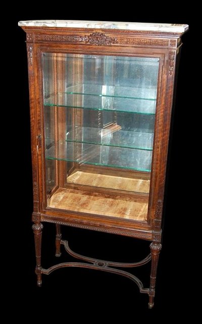 French Walnut Vitrine