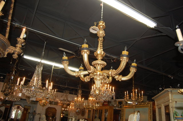 Continental Giltwood Chandelier
