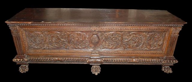 Carved French Cassone
