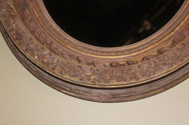 Pair of French Oval Mirrors