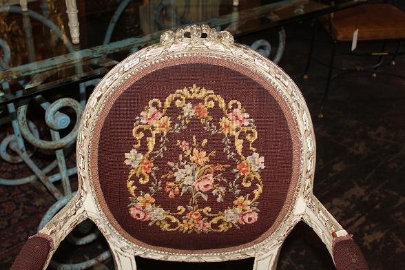 Pair Needlepoint Chairs