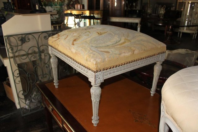 Large French Louis XVI Stool